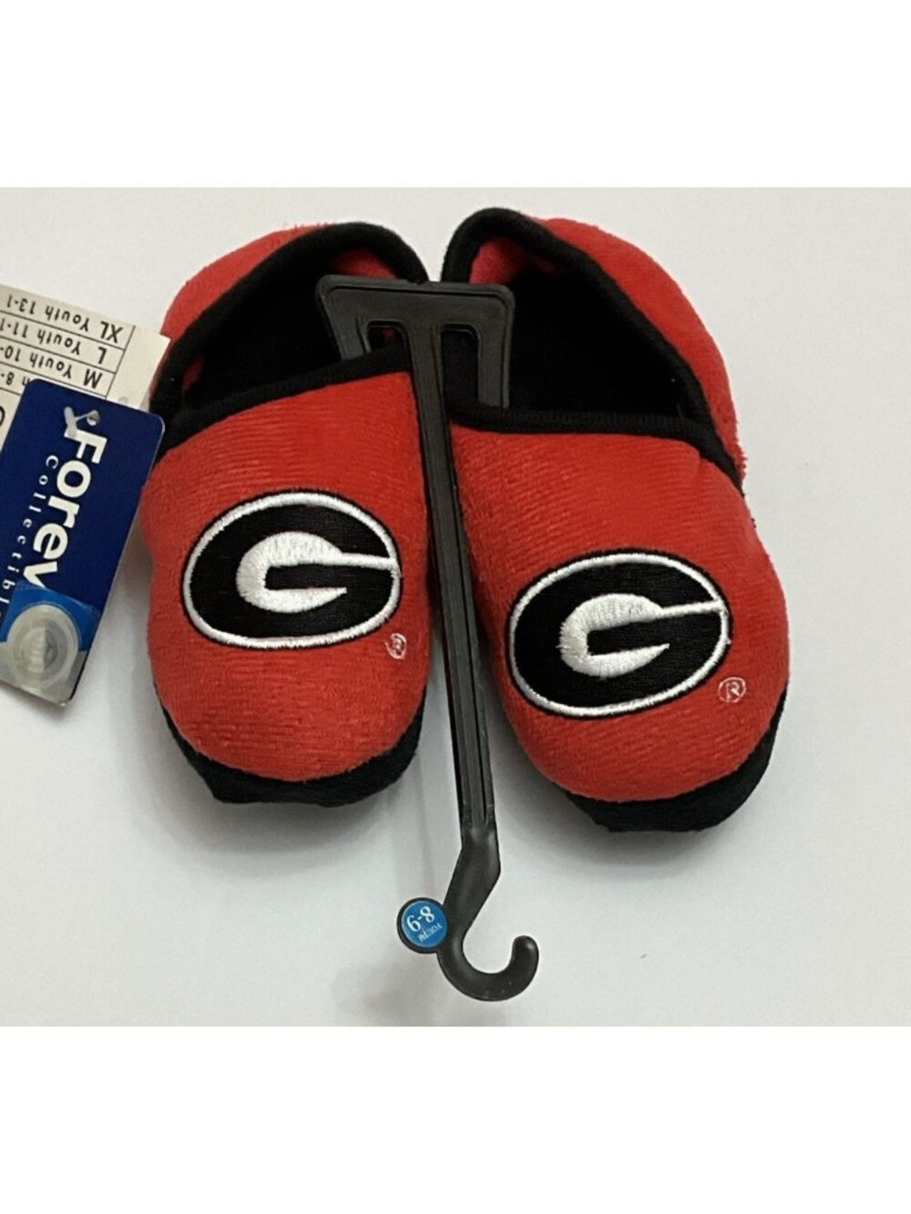 Georgia Bulldogs Youth Slippers Size 8-9 NCAA Forever Collectibles New